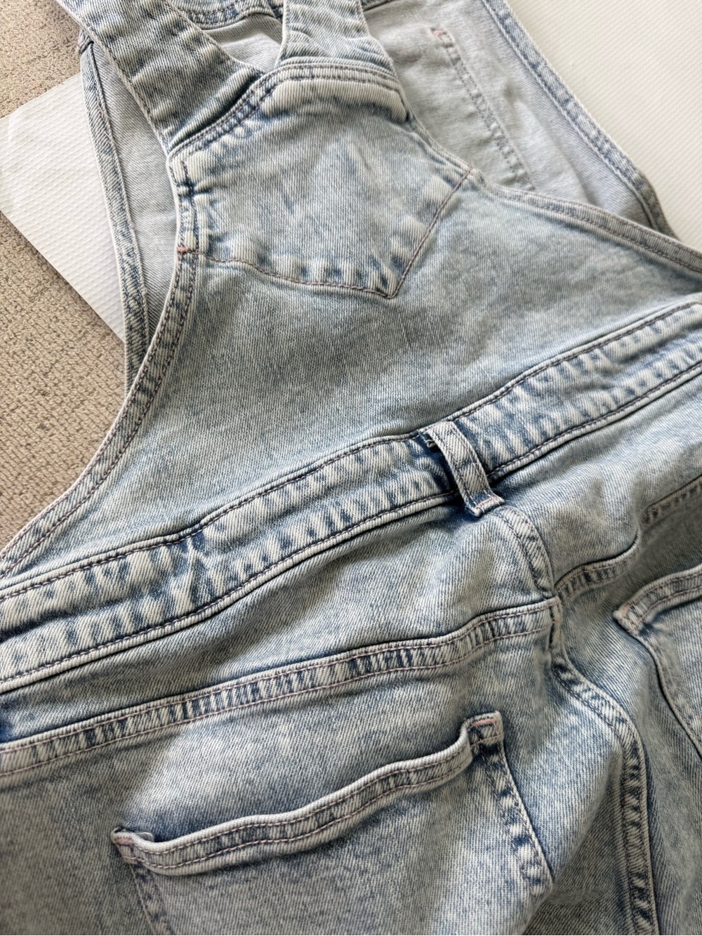 Old Navy Light Blue Denim Overalls Jumpsuit Size 16 - Picture 6 of 9